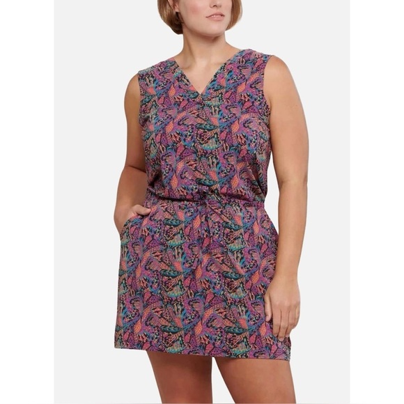 Toad & Co Sun-kissed Liv Dress Size Medium UPF 40+ Summer Sleeveless Comfort - Picture 11 of 11